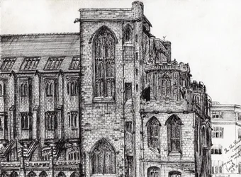 Rylands Library Manchester, 2007, (muste paperille)